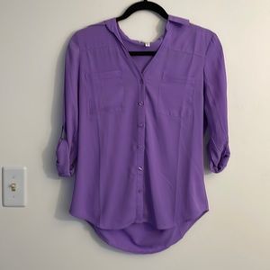 Purple button down express portofino shirt